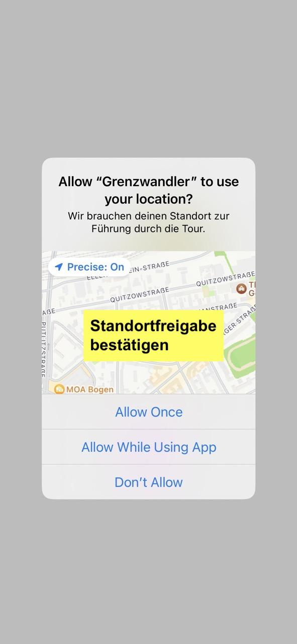 Standortfreigabe
