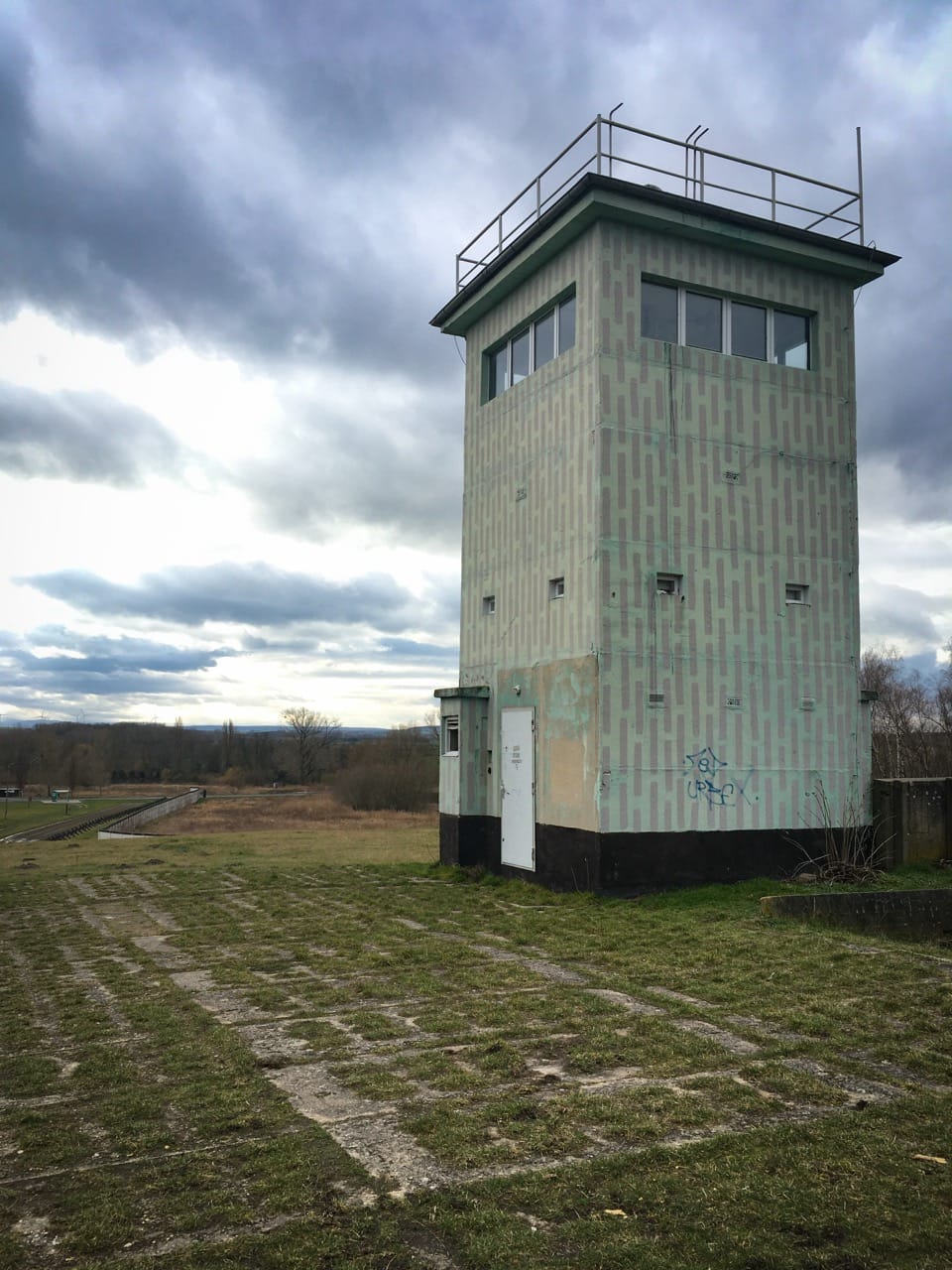 Photograph of a surviving border tower