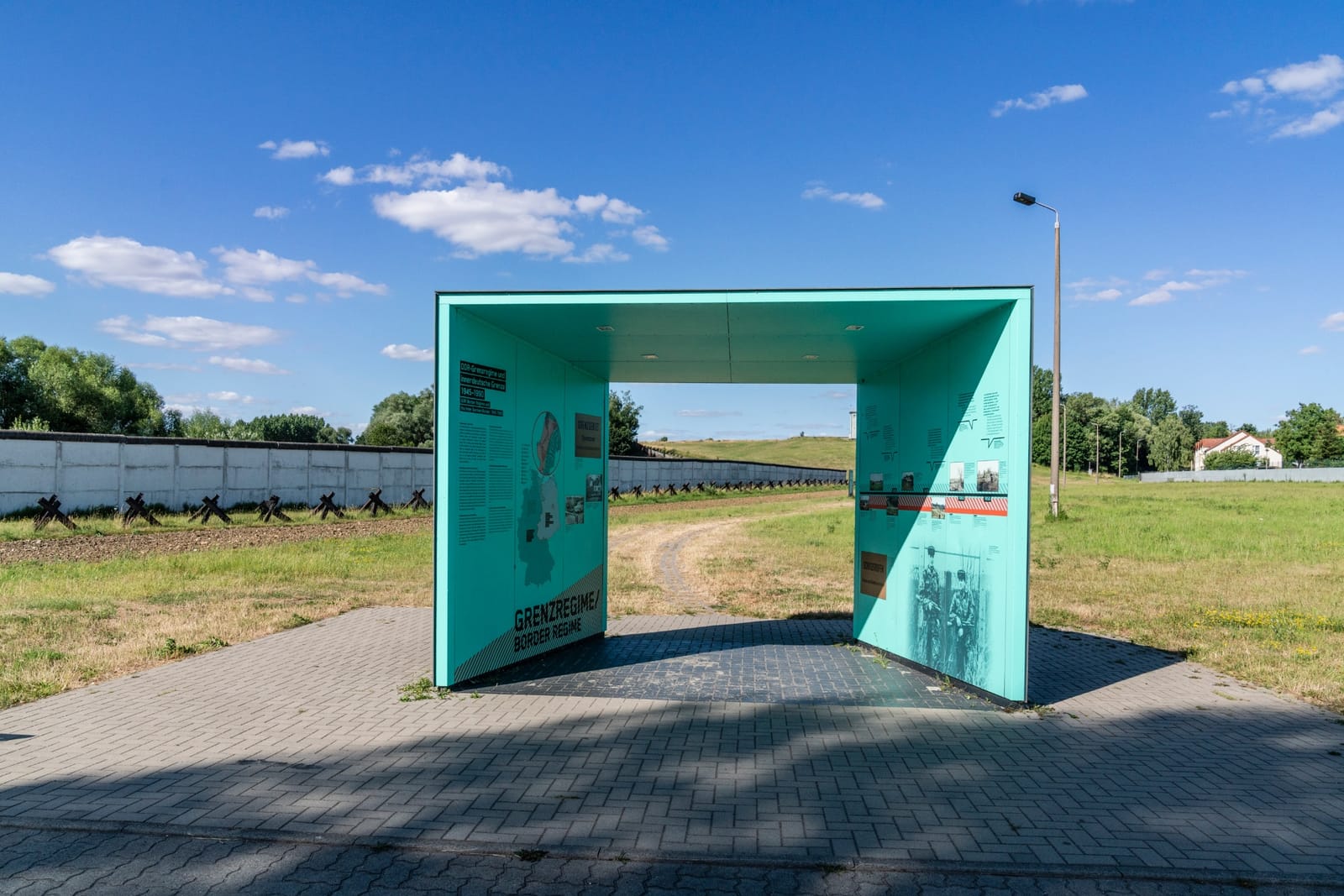 The ‘Time Lock’, the entrance to the ‘Grenzdenkmal Hötensleben’.